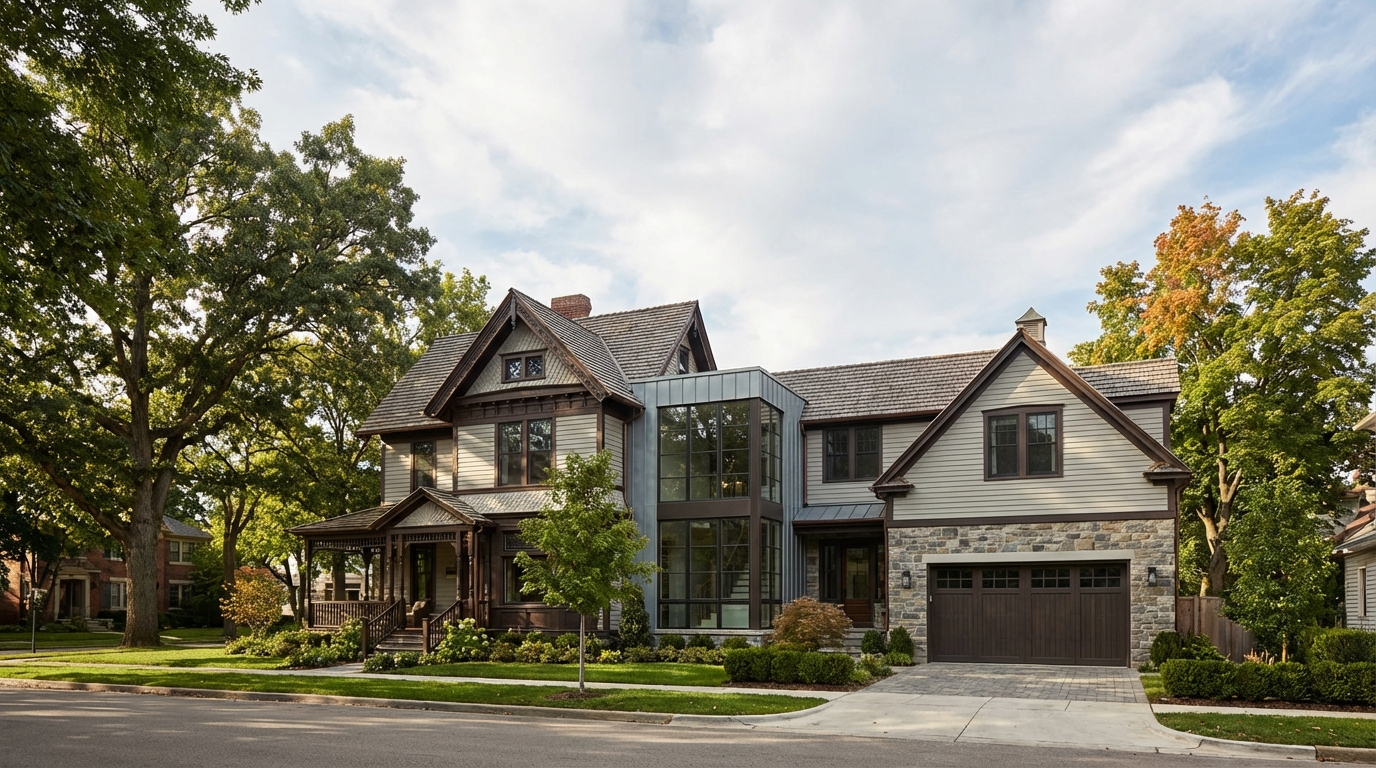 Charming home with garage door near historic downtown Plymouth Michigan