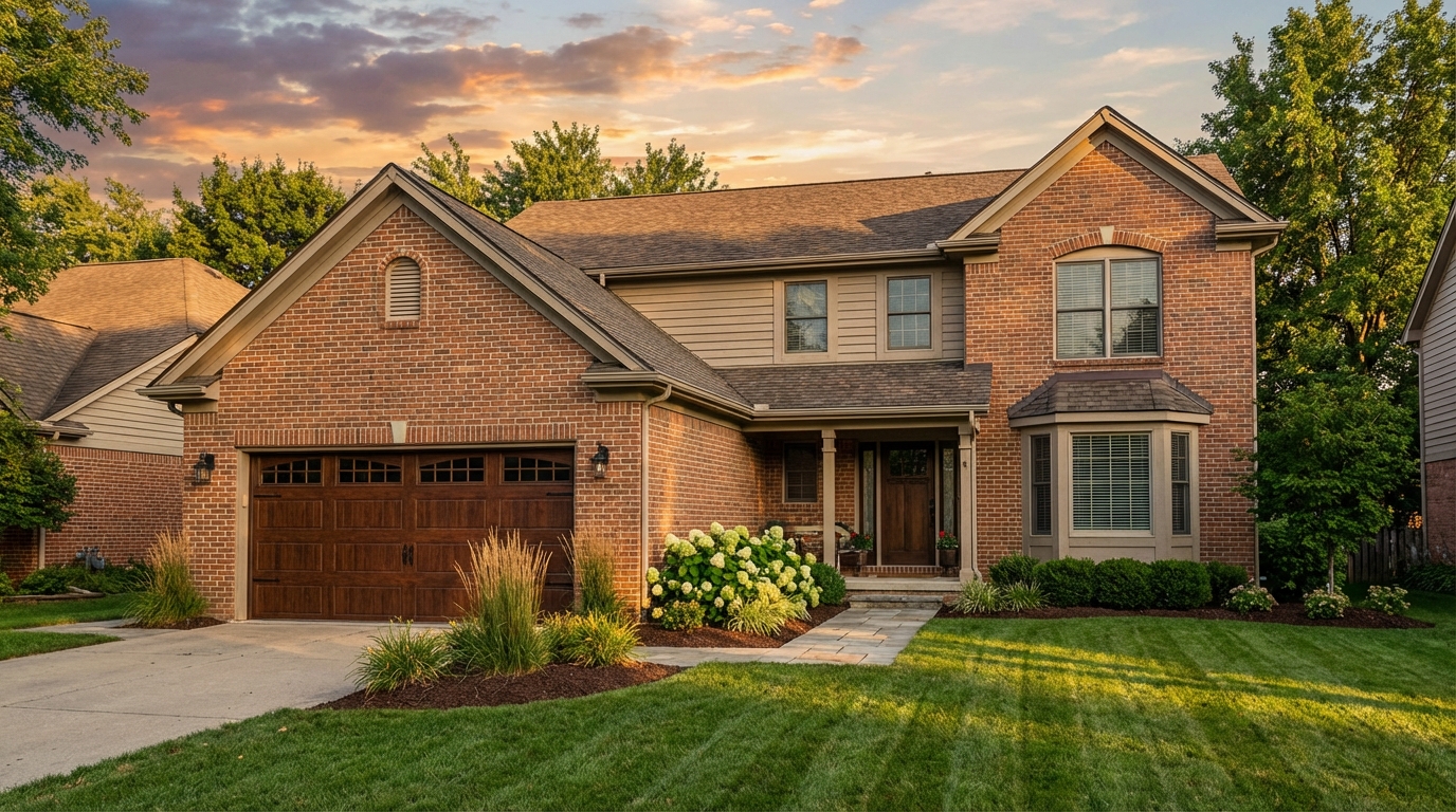 Beautiful Detroit home with stunning new garage door