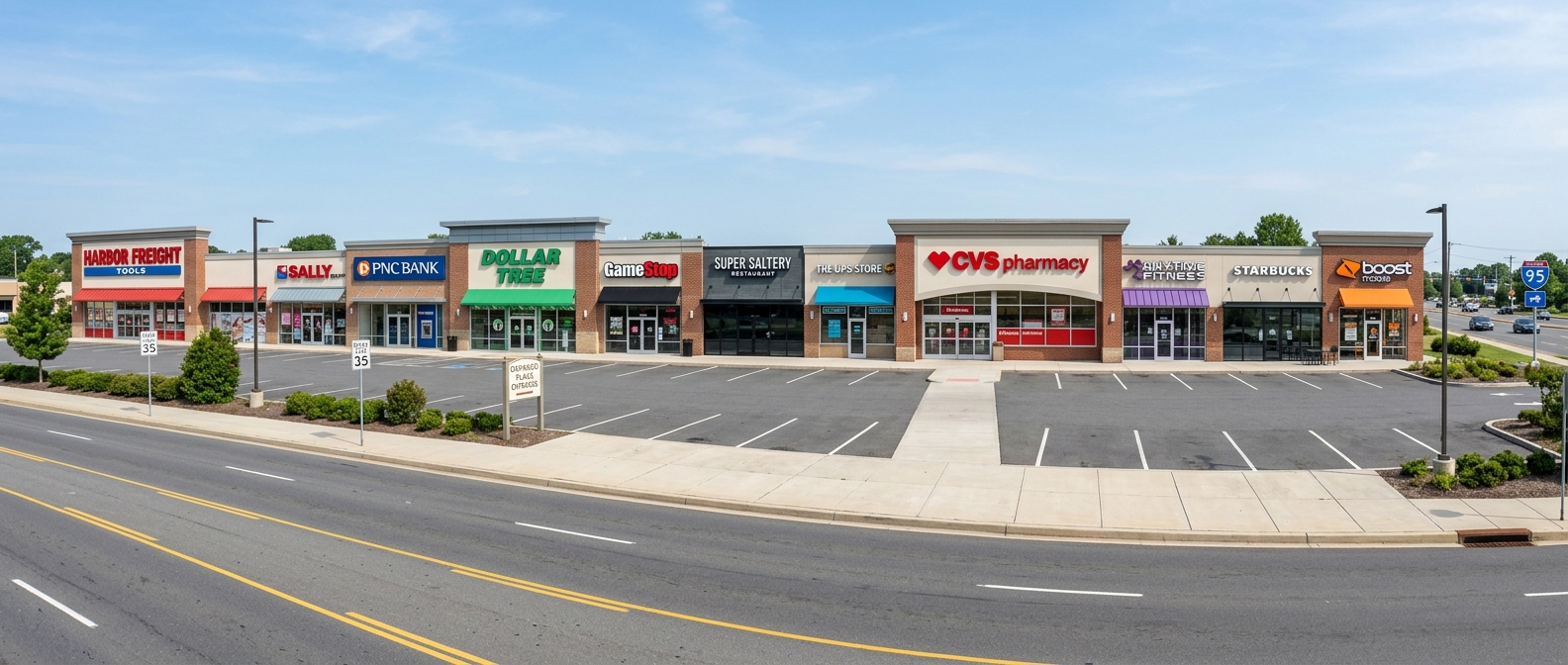 Row of commercial garage doors across Metro Detroit locations